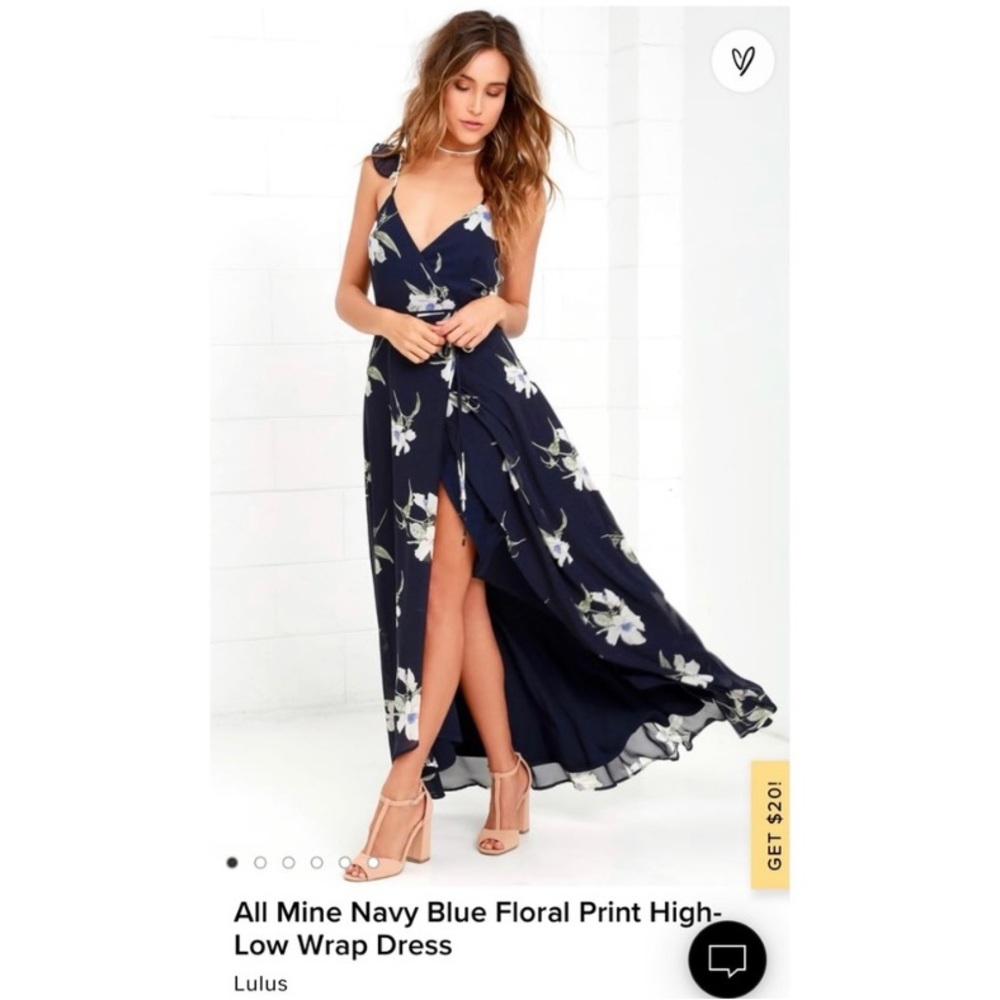 Lulus Heres To Us! High low wrap dress